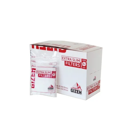 Gizeh Filtri Extra Slim 5,3mm Spugna Lisci – In Bustina da 150 Filtrini