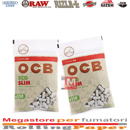 Filtri OCB Eco Biodegradabili Slim 6mm – 20 Bustine da 120 Filtrini