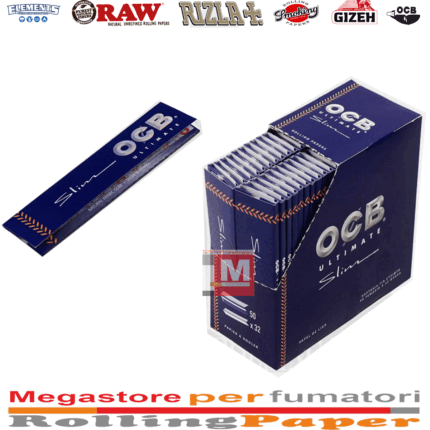 Cartine OCB Ultimate King Size Slim – Ultra Sottili, 50 Libretti