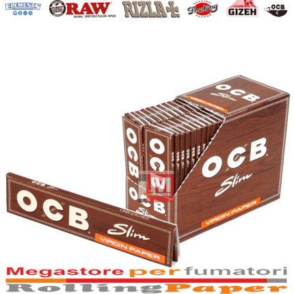 Cartine OCB Virgin Brown King Size Slim – Senza Cloro, 50 Libretti