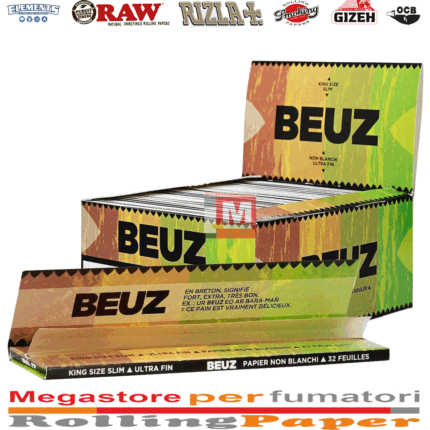 Cartine Beuz King Size Brown Marrone Lunghe – 50 Libretti