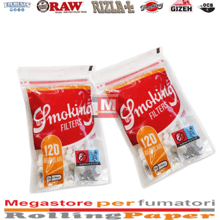 Smoking Filtri Regular 7.5mm – 10 Bustine da 120 Filtri