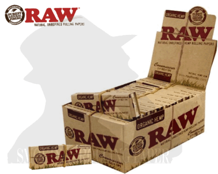 Cartine RAW Organic Medium 1¼ Connoisseur con Filtri in Carta – 24 Libretti
