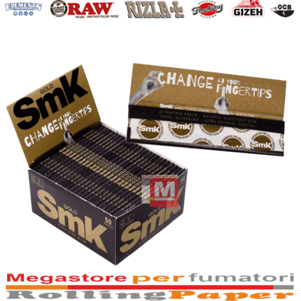 Cartine Smoking SMK – King Size Slim Lunghe, Box da 50 Libretti
