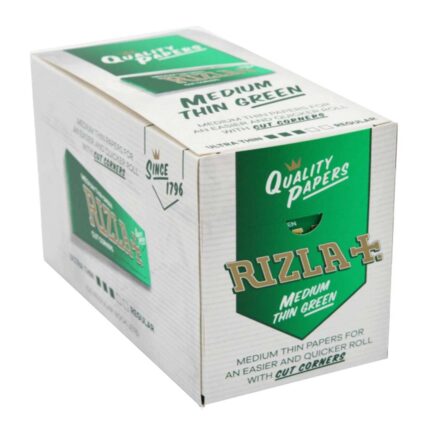 Cartine Rizla Green Rolling Papers 35x70mm 18 g/m2 100 Libretti