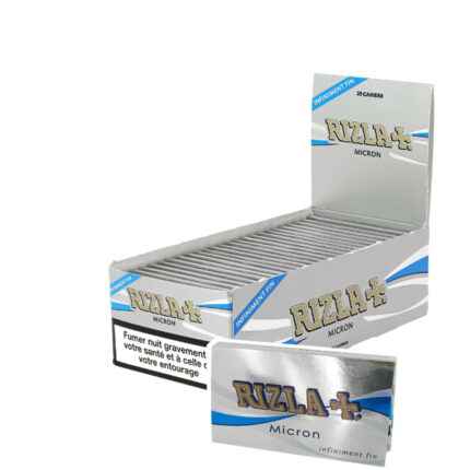 Cartine Rizla Micron Doppie 100 Fogli 35x70mm 12.5 g/m2 Ultra Thin 25 Libretti