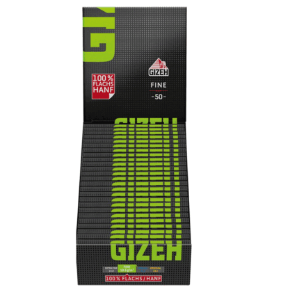 Gizeh Black Fine Short Hemp Papers – 25 Booklets