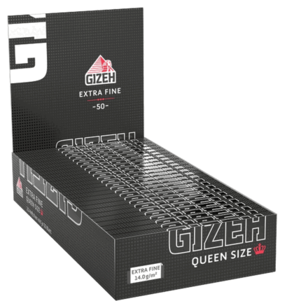 Gizeh Black Queen Size Rolling Papers 1 1/4 Medium Size Extra Fine