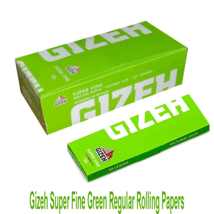 Gizeh Super Fine Green Regular Rolling Papers