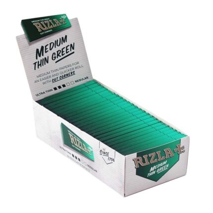 Cartine Rizla Green Rolling Papers 35x70mm 18 g/m2 50 Libretti