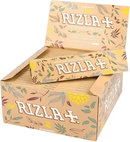 Cartine Rizla Natura King Size Slim 110mm 13.5 g/m2 Canapa Bio 50 Libretti