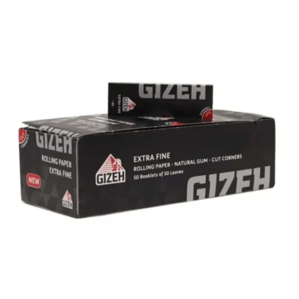Gizeh Black Extra Fine Short Papers – 50 Booklets