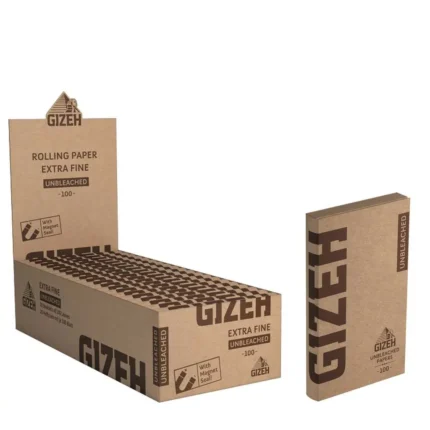 Cartine Gizeh Brown Unbleached Extra Fine – 20 Libretti