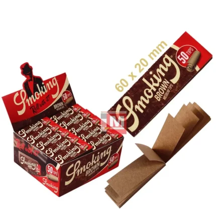 Filtri in Carta Smoking Brown Slim Tips