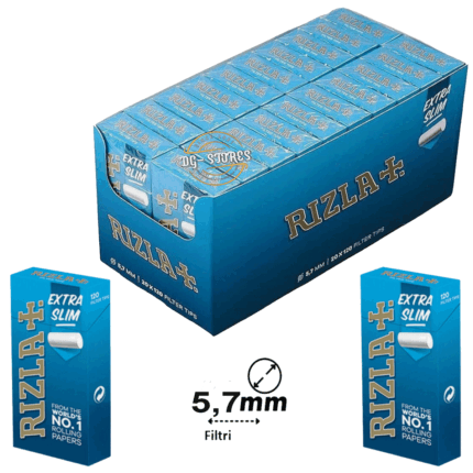Filtri Rizla ultra slim 5,7mm box 20 astucci da 120 filtri