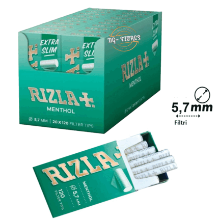 Filtri Rizla Al Mentolo Ultra Slim 5,7mm