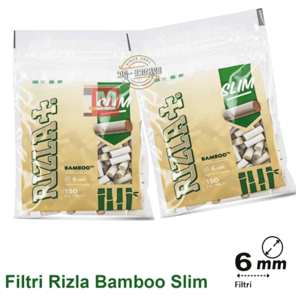 Filtri Rizla Bamboo Slim 6mm – 20 Bustine