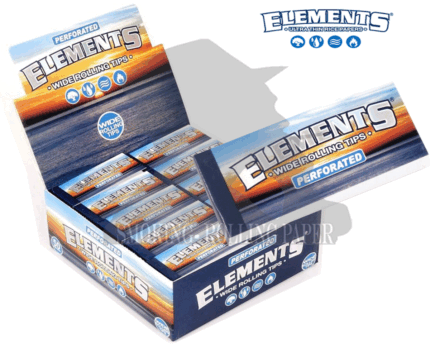 Filtri in Carta Elements Wide Rolling Tips Lunghe King Size Perforated – 50 Blocchetti