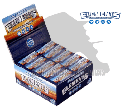 Filtri in Carta Elements Wide Rolling Tips SLIM Non Perforated – 50 Blocchetti