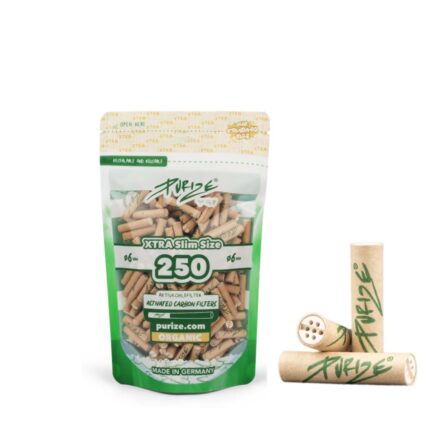 Purize Filtri Extra Slim 6mm ai Carboni Attivi Organic 250 Pezzi Originali