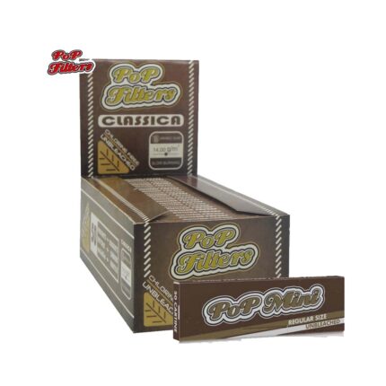 POP Filters Brown Line Cartine Corte Non Sbiancate Regular 50 Libretti Originali